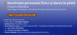 Insolvența persoanei fizice și darea în plată: conferință - Piperea & Asociatii - firma avocatura